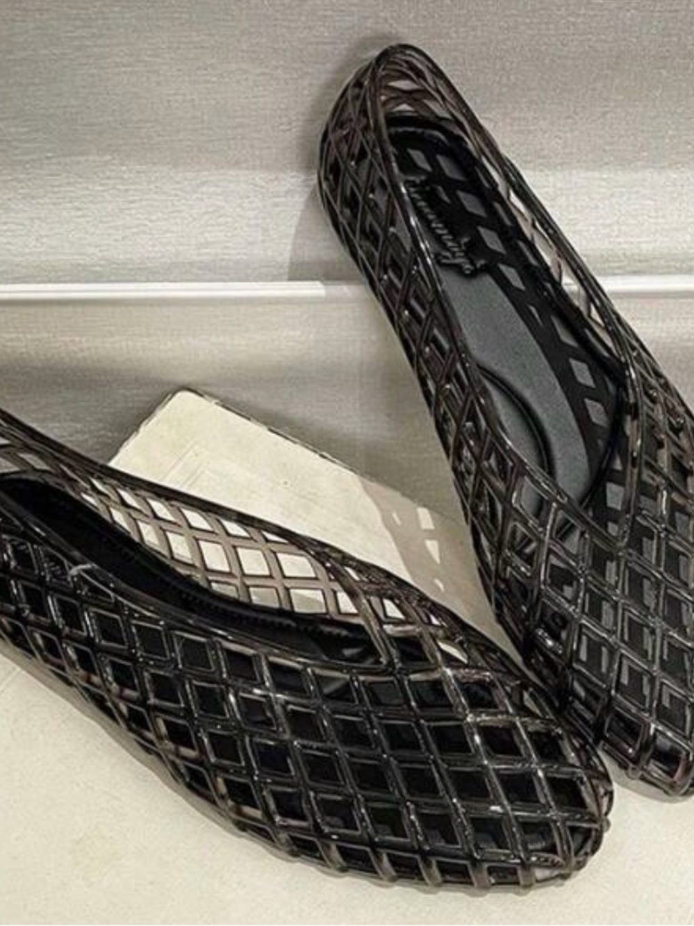 Women’s Black Jelly Ballet Flats
